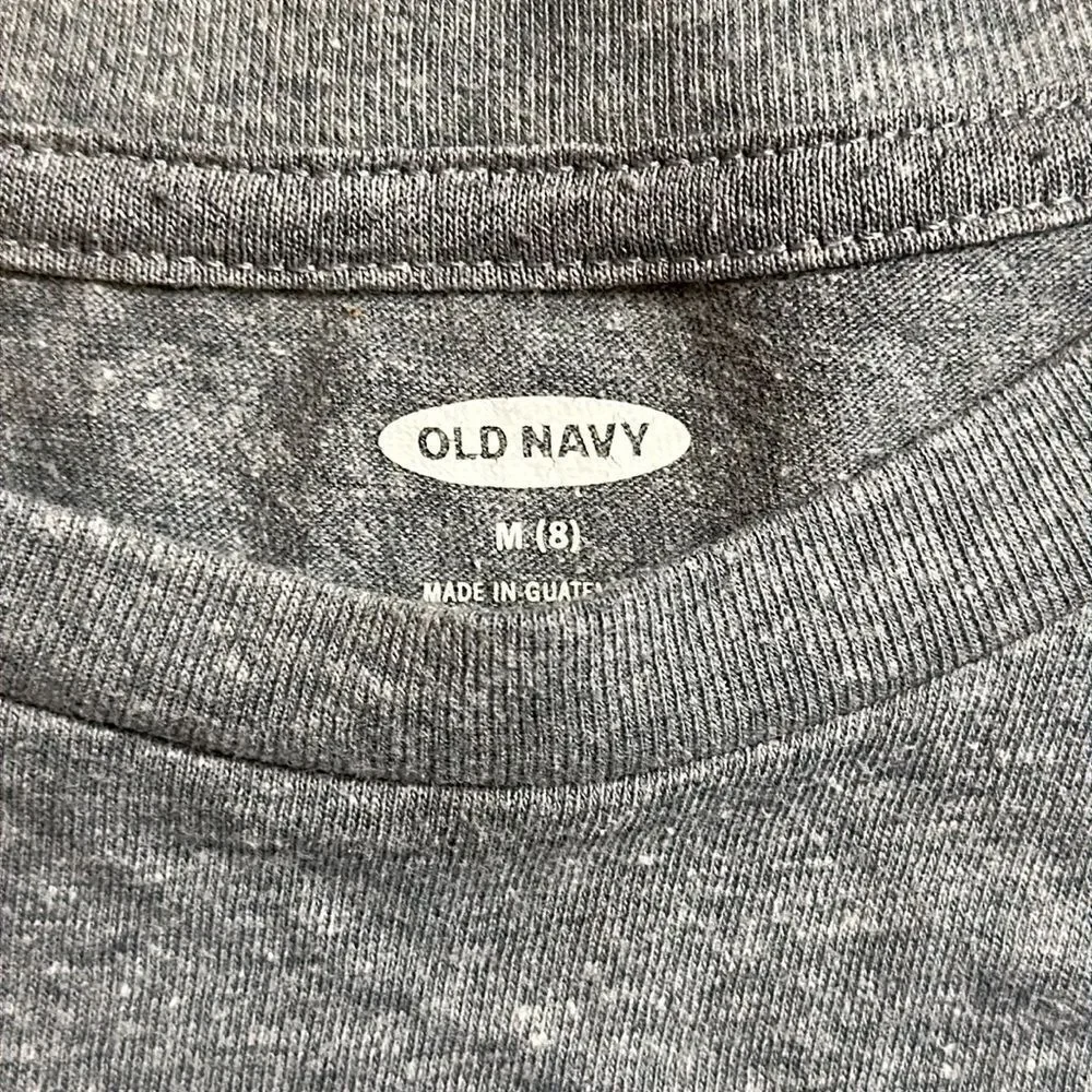 Old Navy Long Sleeve size 8 medium Gray Basketball Shirt School